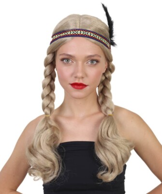 Indianer Stil Perücke, TV Film blond ausgefallen Halloween Perücke