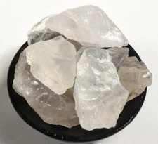 16oz Clear White Girasol Rough Sparkling Translucent Gemstone Mineral Madagascar