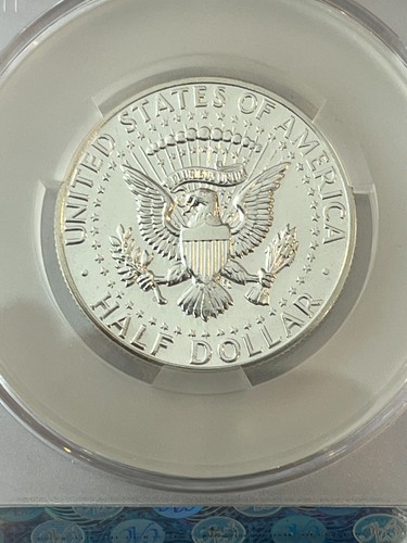1964 Silber PP Kennedy Half Dollar Accentted Hair DDO FS-103 CACG PR 64 - 0398 - Bild 7 von 8