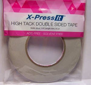 X-Press-It-6mm-1-4-034-55yard-Double-Sided-Tape-High-Tack-Acid-and-Solvent-Free
