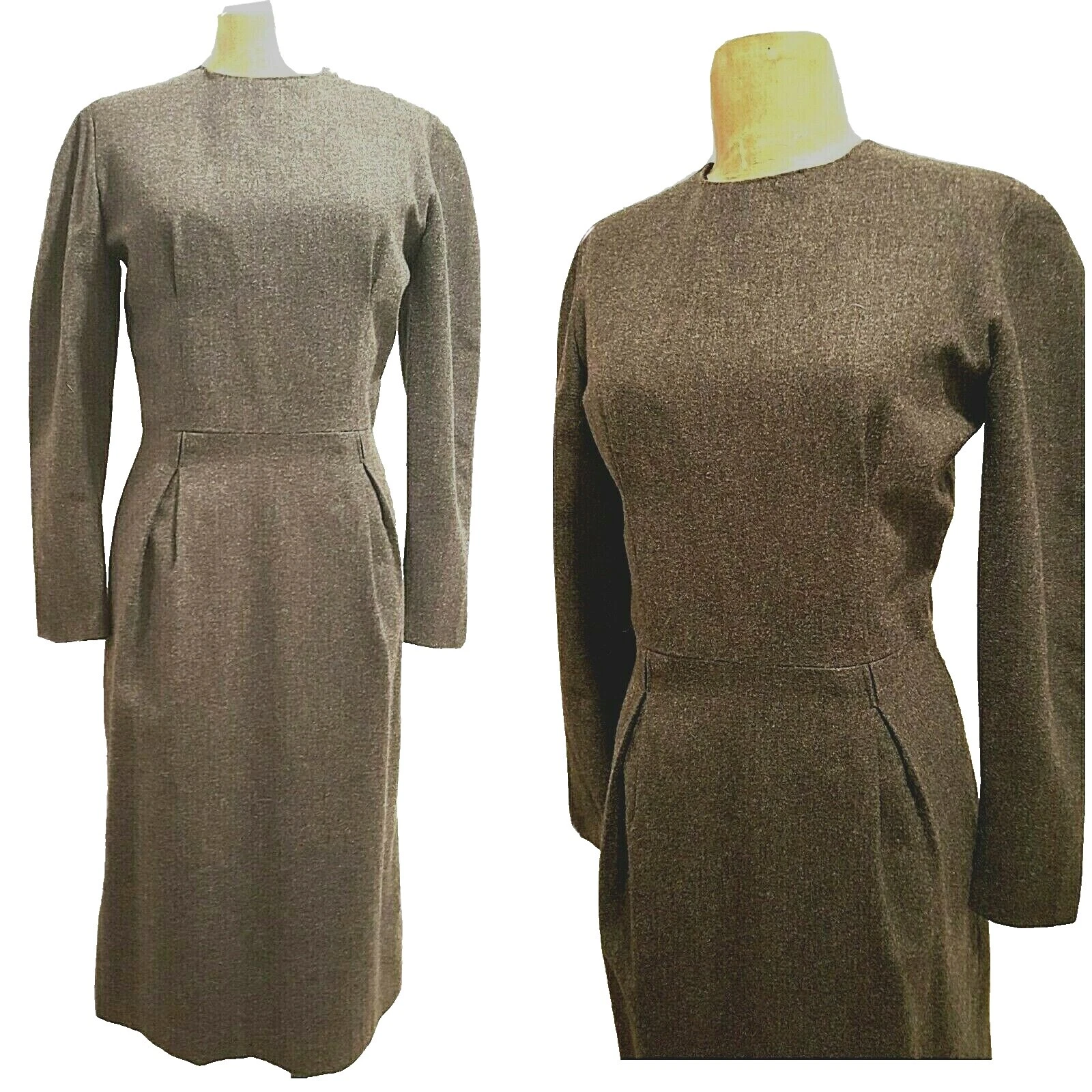 Business 1980s 100% Lana Vintage vestidos para mujeres