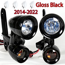 Black Fairing Mounted Driving Lights Turn Sig...