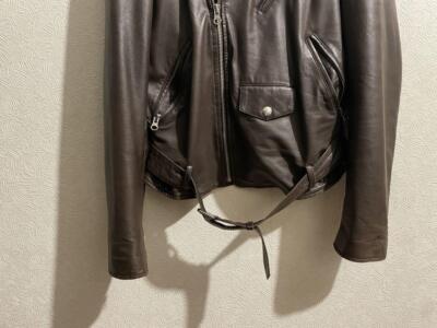 A.P.C. Leather Riders Jacket France製 A.P.C. Lambskin Leather Riders Jacket Brown Men's Size SS
