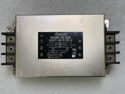 Okaya 3SUP-HB75-ER-6 3AC500V 75A 50/60Hz 3 Phase Noise Filter Used