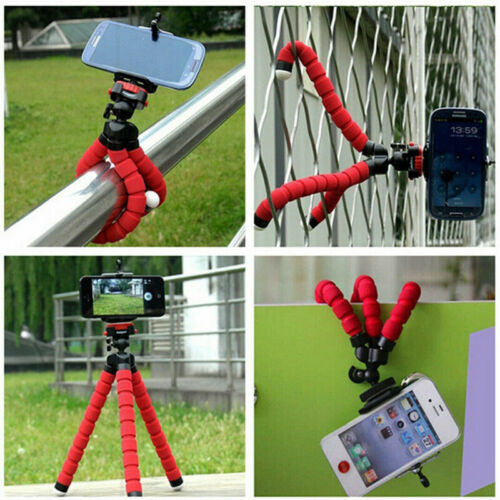 Universal Cell Phone Holder Flexible Octopus Tripod Bracket Selfie Stand Monopod - Picture 8 of 13