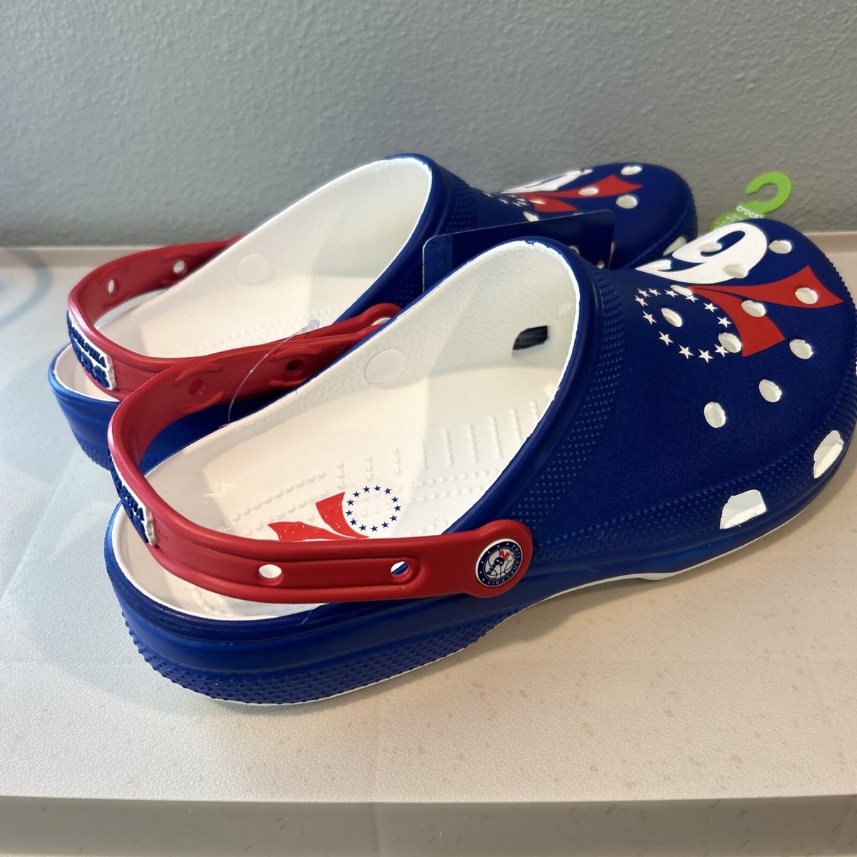 Crocs NBA Philadelphia 76ers Classic Clogs Mens Size 12 208901-100 BRAND NEW Crocs NBA Philadelphia 76ers Classic Clogs Mens Size 12  main image 2
