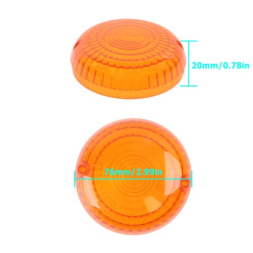 2PCS Turn Signal Light Lens Cover For Yamaha V Star 650 V-Max Virago 250 750 - Picture 2 of 10