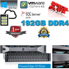 Dell PowerEdge R730xd 44-CORES Server Xeon E5-2699v4 96GB 128GB 256GB DDR4 LOT