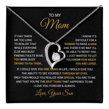 To My Mom Necklace, Mama, Gift From Son For Birthday, Mother 's Day Gift