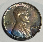 Lincoln Wheat   Cent 1947 BU UNC Monster rainbow TONED #378