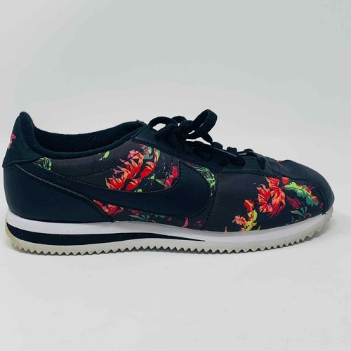 Nike Cortez Basic Floral Print Black 