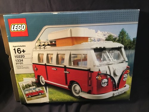 LEGO: VOLKSWAGEN T1 CAMPER VAN (10220)- 99% Complete Box Instructions - Picture 11 of 14