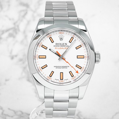 ROLEX Milgauss 116400 White SN/#V Box/Paper - Picture 3 of 17