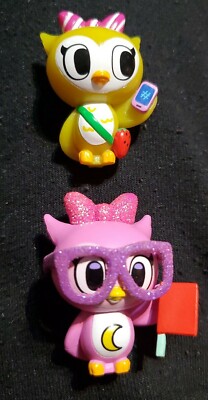 Just Play 2017 Ser. 1 Neon Star Collectibl Melody & Nerdy GLOW DARK Figure lot 2