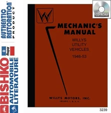 1946 1947 1948 1949 1950 1951 1952 1953 Jeep Shop Service Repair Manual CD
