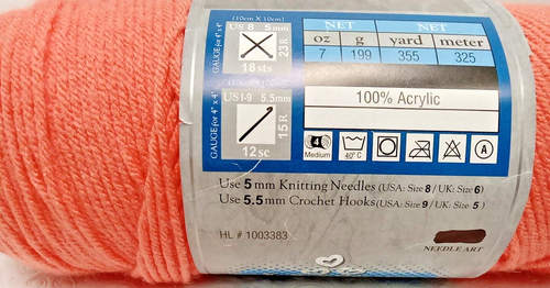 ¡Me encanta este hilo! Super Suave 113/Mango Acrílico 4 Med 7 OZ 355 yardas Hobby Lobby - Imagen 4 de 6