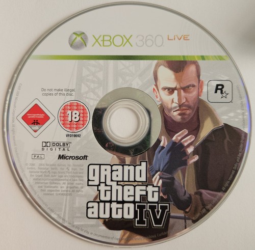 Grand Theft Auto IV (Xbox 360, 2009) DISC ONLY - VERY GOOD CONDITION - FREE P&P - Picture 1 of 1