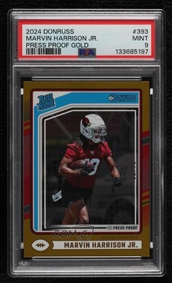 2024 Donruss Rated Gold Press Proof 24/50 Marvin Harrison Jr #393 Rookie RC 1uk1