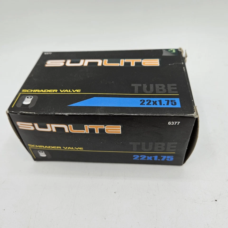Lot 5x Sunlite Bicycle Inner Tube 22" x 1.75", Schrader Valve 32 mm, New - Image 2 of 3