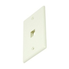 MONOPRICE 6726 WallPlate,Blank Keystone,1 Hole,Ivory 14J391