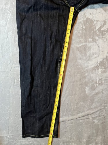 Brooklyn Xpress BX 70 Dark Jeans Unisex Y2K Skater Baggy Wide Leg Sz 38 - Picture 23 of 24