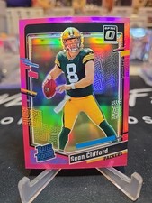 Sean Clifford 2023 Donruss #338 Optic Rated Rookie Preview Pink Prizm