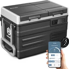 ELECAENTA 43qt 12V Refrigerator Dual Zone DC/AC/Solar Powered