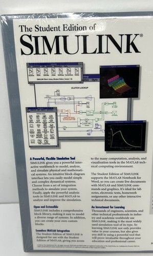 Student Edition of SIMULINK Computer Software MATLAB v4 Windows 1996 SEALED NEW - Picture 5 of 6