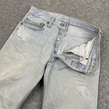 Vintage Levi s 501 0111 Jeans Mens 31x30 Fit 29x30 Light Wash USA 80s 1986