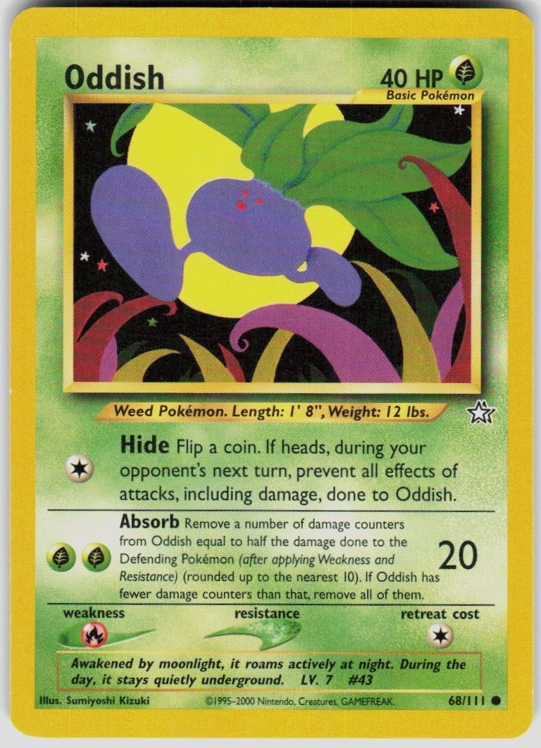 Oddish 068/111 Neo Genesis Pokemon TCG