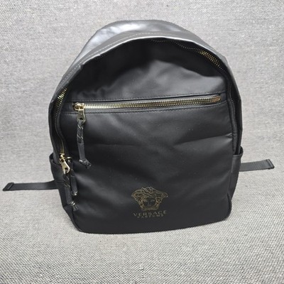 VERSACE Parfums Backpack with Logo Black Gold Limited  display picture 1
