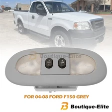 Overhead Console W/LED Dome Map Light & Sunroof Switch Grey For 04-08 Ford F150