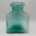 Vintage Blenko Glass Classic Double Spout Water Pitcher Green PERFECT