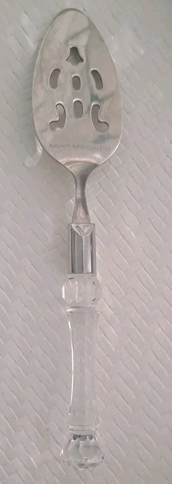 Vintage Bellamo Stainless 18/0 Silver Plastic Handle Serving Spoon               - Image 2 of 4