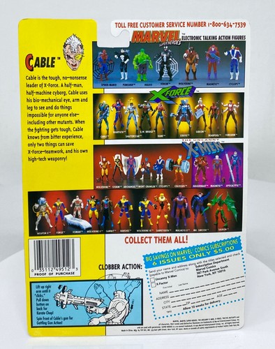 CABLE - 1st Edition - The Uncanny X-Men - X-Force - 90s 1990s Marvel ToyBiz 1992 - Picture 2 of 5