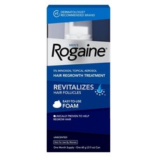 Rogaine Men's 5 Minoxidil Hair Regrowth Foam 1 Month Supply 2.11oz Exp 4/2027 