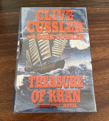 Treasure of Khan by Dirk & Clive Cussler Signed 2x 1st/1st Edition 2006 HCDJ