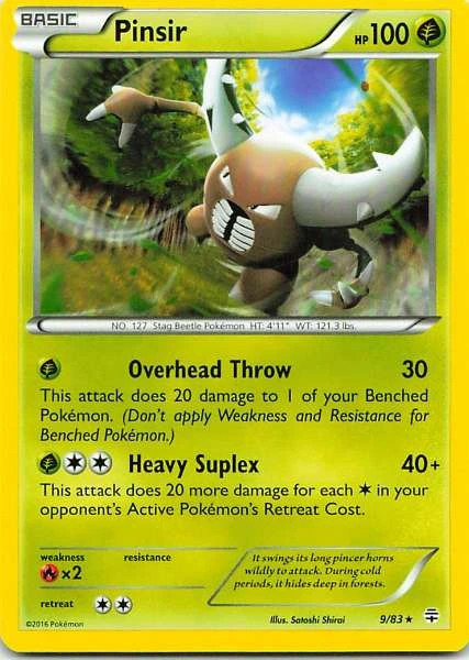 Pinsir 9/83 Generations Rare NM Pokemon TCG