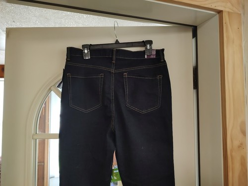 NWT Gloria Vanderbilt Amanda Rinse Noir Skinny Yoga Stretcch Jeans Women's 14 - Picture 3 of 3
