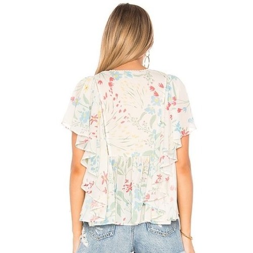 Tularosa Jojo Bluse mit Blumenmuster und Rüschenbesatz - Bild 3 von 4