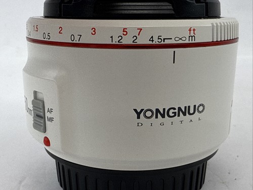 Obiettivo Yongnuo YN50mm f/1.8 II bianco per Canon attacco EF ottime condizioni funzionante - Foto 4 di 10