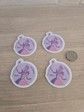 (4) Dunkin Donuts Wicked For Good Stickers (Lot Of 4) Dunkin Stickers