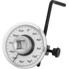 360 Degree Rotation Measure Tool Angle Gauge Meter Drive Torque Wrench 1/2" N +