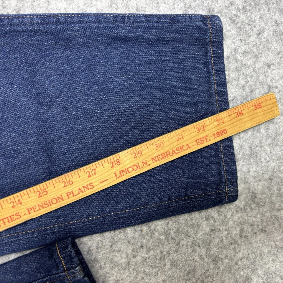 Wrangler 47MWZ Regular Fit Jeans Mens 33x32 Blue Dark Wash Cowboy Cut Denim - Image 3 of 4