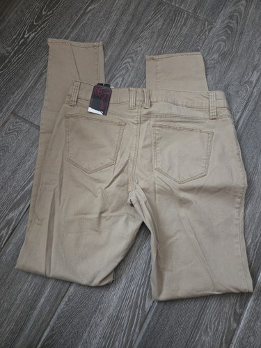 No Boundaries NoBo Juniors Skinny Low Rise Khaki Twill Stretch Jeans Size 5 New - Picture 2 of 4