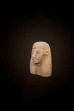 Authentic Rare Ancient Egyptian Antiques Head Goddess Hathor Cow Ears Egypt BC