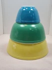 Vintage Pyrex Primary Colors Mixing Bowls 404 403 401