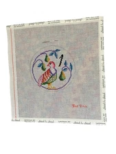 Christmas Needlepoint Canvas Partridge In A Pear Tree