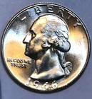 1946 CHOICE BU WASHINGTON QUARTER - 90% Silver