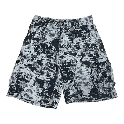 Under Armour Boys Digital Camouflage Cargo Shorts Youth Medium Black & Gray - Picture 4 of 8